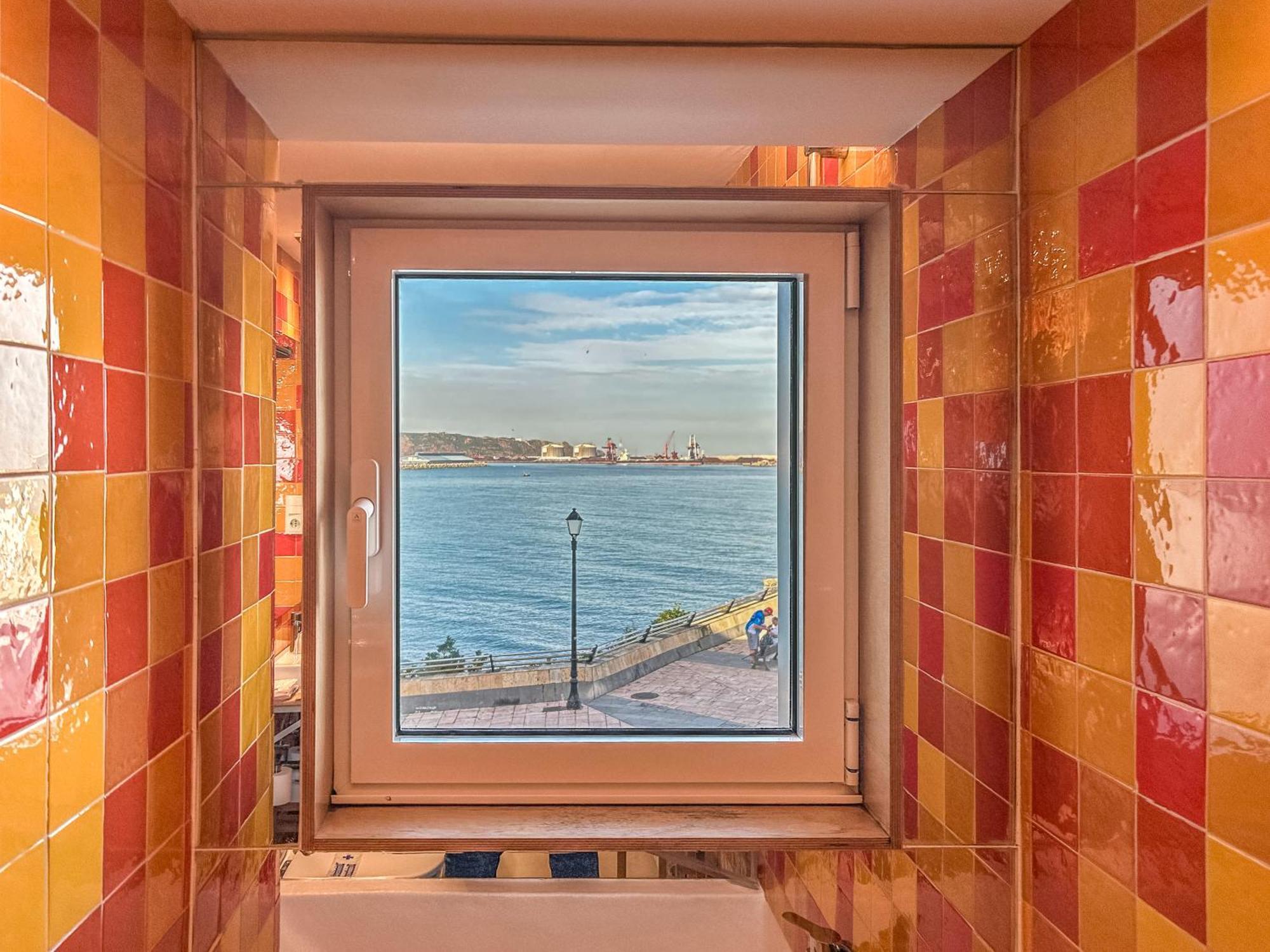 Apartamento El Espigon Gijon Bagian luar foto